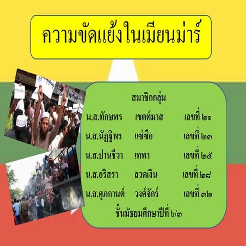 ความขัดแย้งในเมียนม่าร์