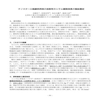 ナノスケール純銀担持体の放射性セシウム減弱効果の検証測定