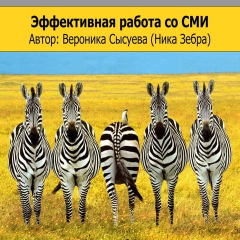 Эффективная работа со сми