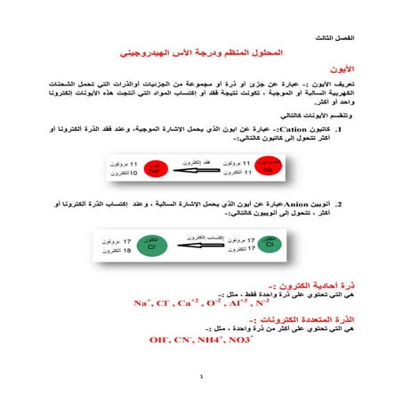 المحاليل المنظمة ودرجة الأس الهيدروجيني