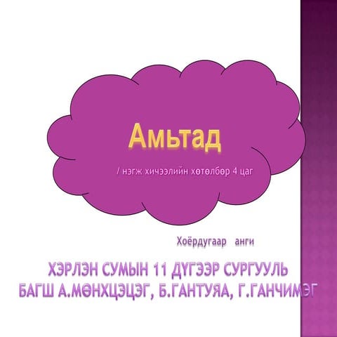 агуулга | PPT