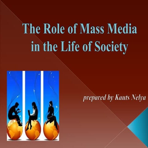 the role of mass media in the life of society