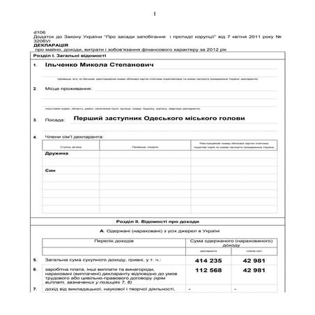 декларация ильченко сми | PDF