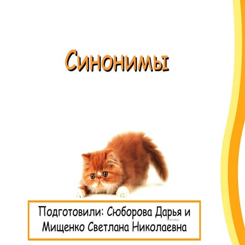 Синонимы | PPT