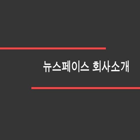 뉴스페이스 회사소개