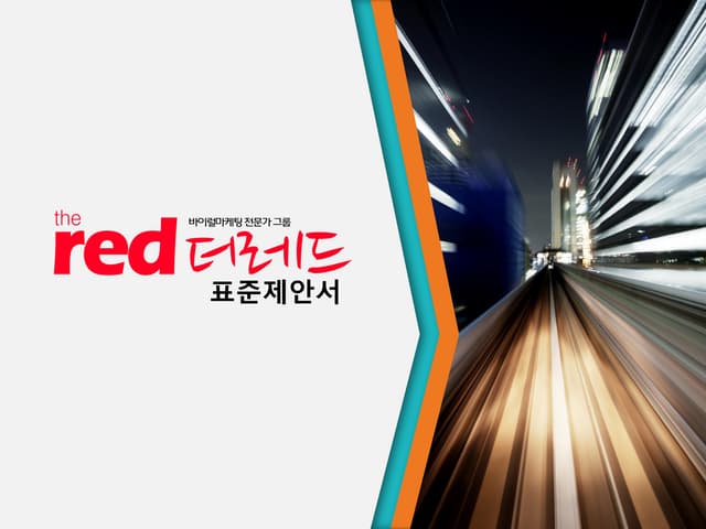 바이럴마케팅 전문가 그룹 더레드 표준제안서