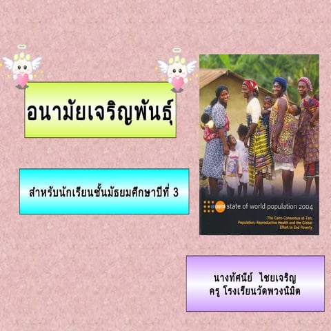 ความรู้เรื่องอนามัยเจริญพันธุ์