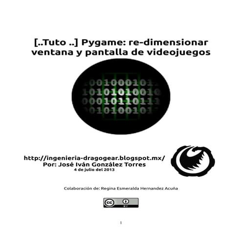 [..Tuto ..] pygame: re dimensionar ventana y pantalla de videojuegos