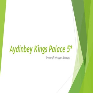 Aydinbey Kings Palace: Десерты в ре...