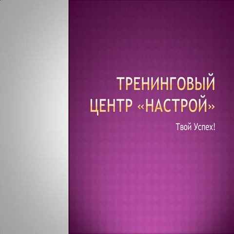 тренинговый центр «настрой»