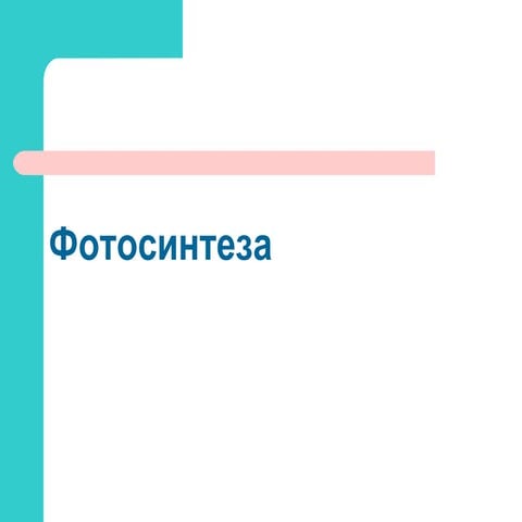 фотосинтеза | PPT