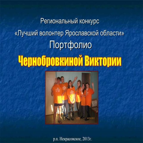 портфолио чернобровкина