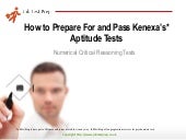 Preparation for Kenexa's Numerical ...