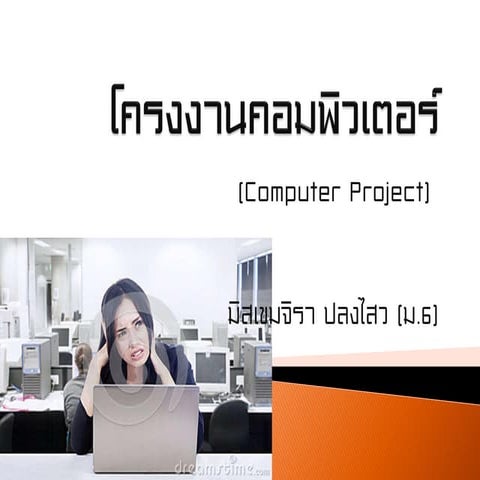 โครงงานคอมพิวเตอร์