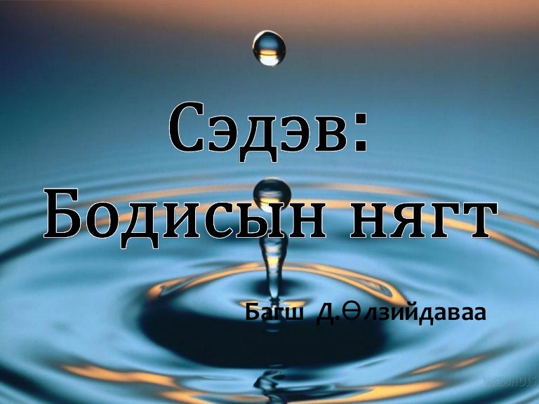 бодисын нягт