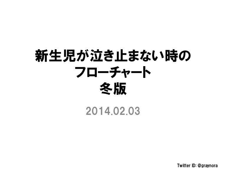 新生児が泣き止まない時の対応チャート 新生児が泣き止まない時の対応チャート