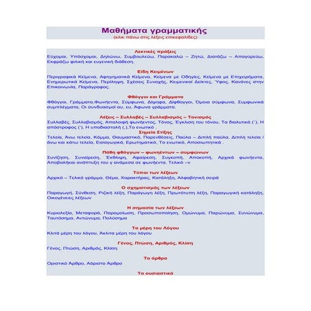 μαθήματα γραμματικής, 