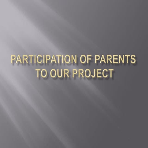 parents participation
