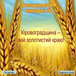 кіровоград – мій золотистий край