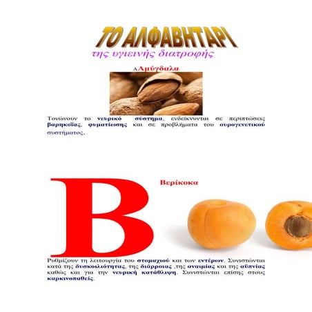 αλφαβητάρι διατροφής