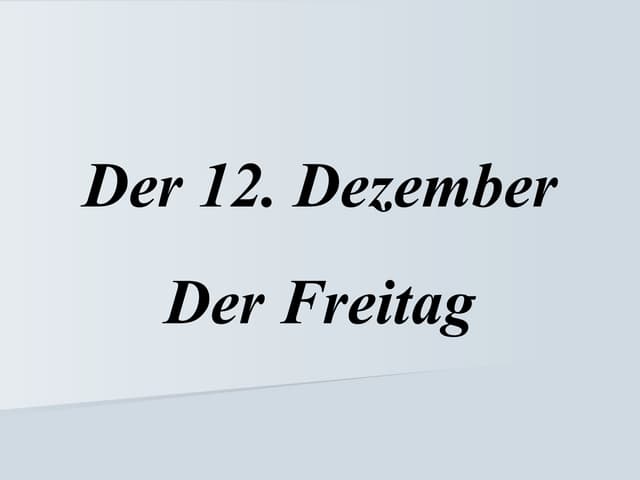 Weihnachten in Deutschland