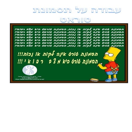 עבודה על תסמונת טוראט דניאלה