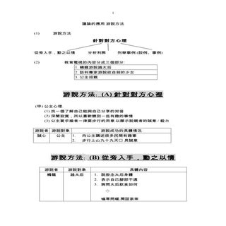 議論的應用 游說方法
