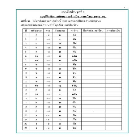 แบบฝึกซ่อมเสริม