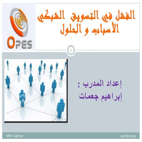  لمذا يفشل  الناس في  التسويق الشبكي , الأسباب و العلاجات 