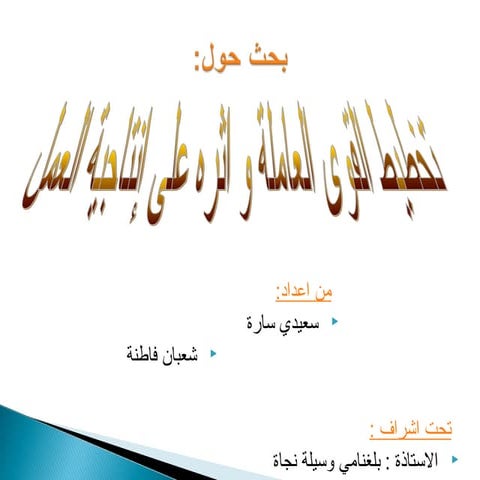 تخطيط القوى العاملة و اثره على إنتاجية العمل