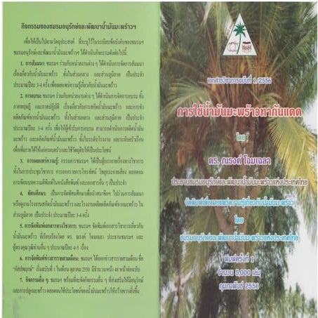 การใช้น้ำมันมะพร้าวกันแดด