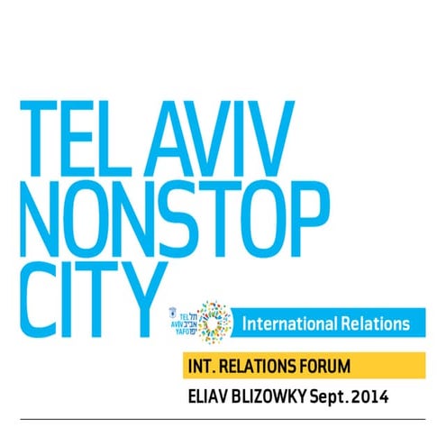 Tel Aviv Yafo - Partner cities - how to make the most of it