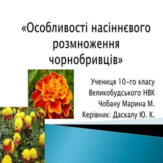 особливості насіннєвого розмноження...