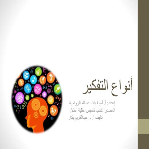 أنواع التفكير