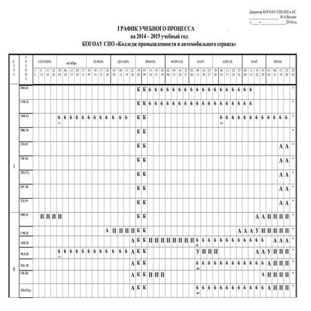 новый график