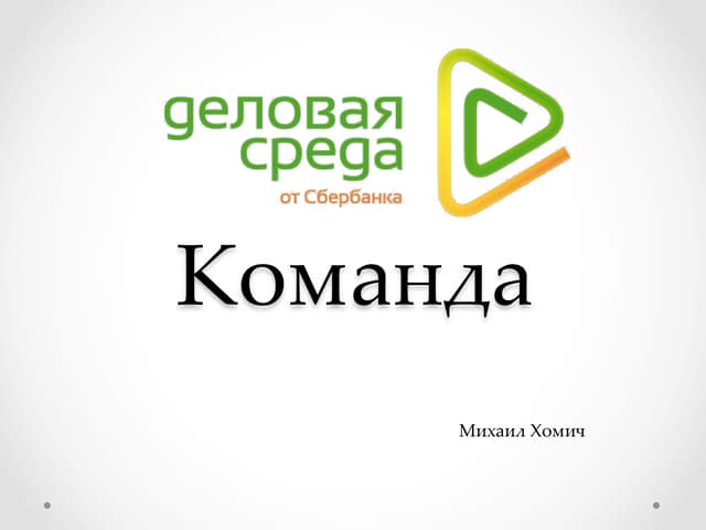 Деловая Среда, команда