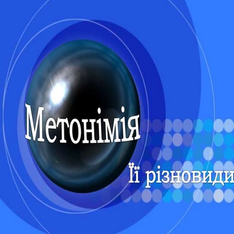 метонімія. її види