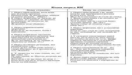 кома перед як