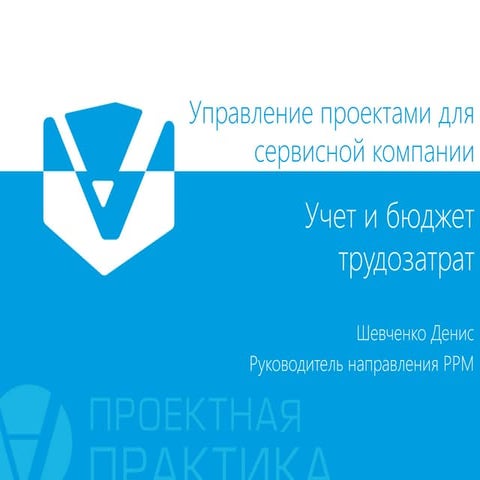 Управление проектами для сервисной компании_Проектная ПРАКТИКА | PPT