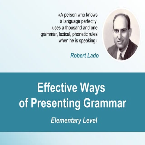 Ефективні шляхи презентації англійської граматики