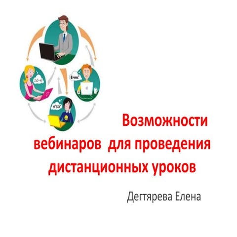Возможности вебинаров  для проведения дистанционных уроков.
