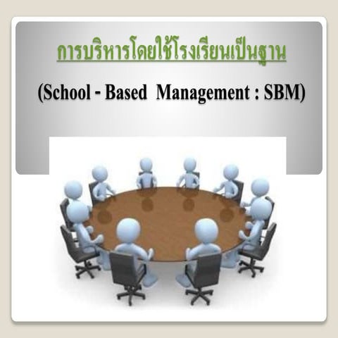 การบริหารโดยใช้โรงเรียนเป็นฐาน