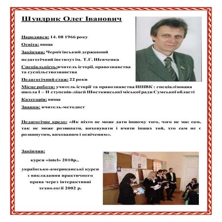 шундрик о.і.