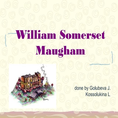 Somerset Maugham Stylie. Golubeva J. Kossolukina L.