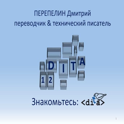  Знакомьтесь: DITA, Дмитрий Перепелин