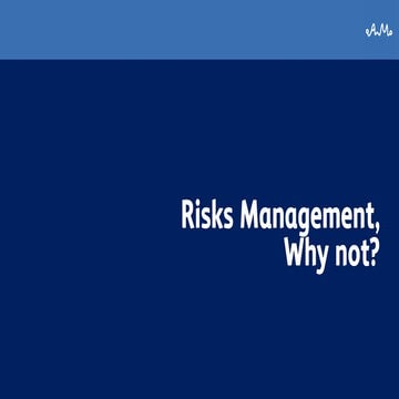 Сергей Дерцап - Risks management. Why not?