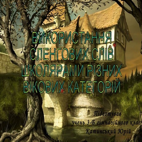 Мельник О. сленг