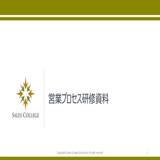 営業プロセス研修資料