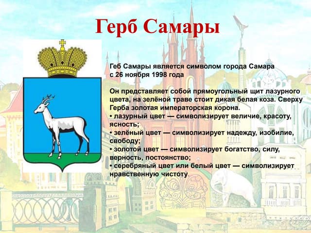 Символика губернии Самарской - презентация онлайн