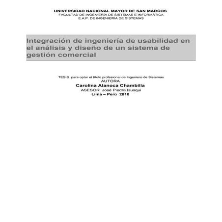       integracion  usabilidad 